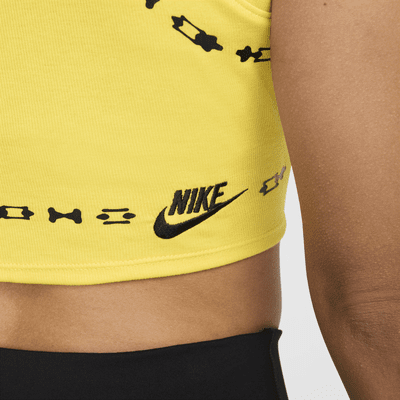 Camiseta de tirantes de tela de canalé cropped para mujer Nike Essential N7