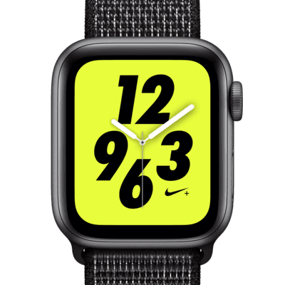 Apple Watch Nike+ Series 4 (GPS + Cellular) met geweven sportbandje van Nike Open Box Sporthorloge van 40 mm