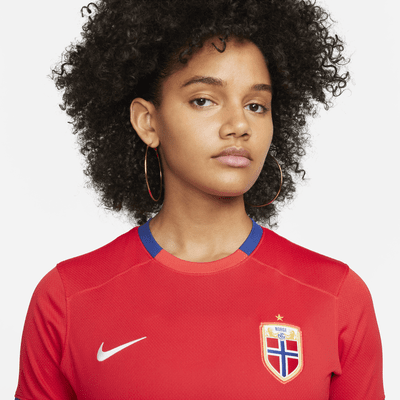 Jersey de fútbol Nike Dri-FIT de Noruega local 2023 Stadium para mujer