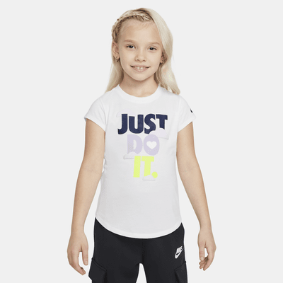 Nike Sweet Swoosh "Just Do It" Little Kids' Graphic T-Shirt