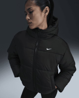 ladies nike long puffer jacket