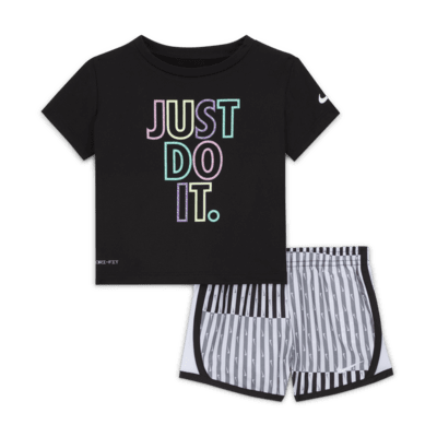 Nike Dri-FIT Femme Pop Baby (12-24M) T-Shirt and Tempo Shorts Set