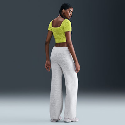 Nike Sportswear Phoenix Cozy Bouclé Part superior de teixit Knit cropped i de màniga curta - Dona