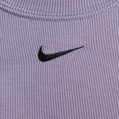 Nike Sportswear Chill Knit Women's Tight Scoop-Back Short-Sleeve Mini-Rib Top