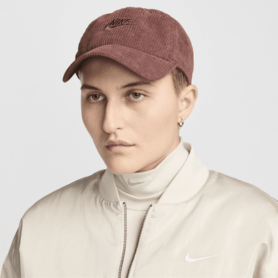 Cappello non strutturato in velluto a coste Nike Club