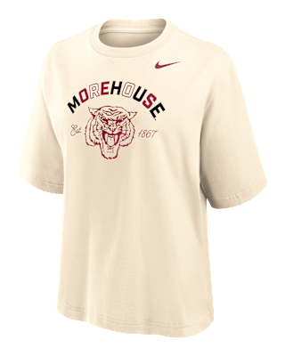 Женская футболка Nike College (Morehouse College) Boxy Cotton