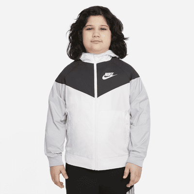 Nike Sportswear Windrunner lockere, hüftlange Jacke mit Kapuze für ältere Kinder (Jungen) (erweiterte Größen)