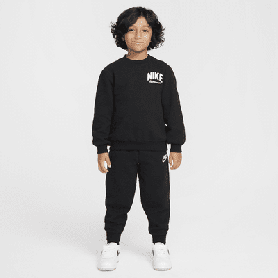 Nike Sportswear Powder Play Little Kids' 2-Piece Jacquard Crew Set