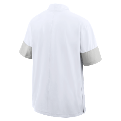 Auburn Sideline Coach Men's Nike College 1/2-Zip Short-Sleeve Hooded Jacket