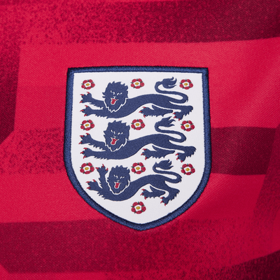 England Academy Pro Nike Dri-FIT kurzärmeliges Pre-Match-Fußballoberteil für Damen