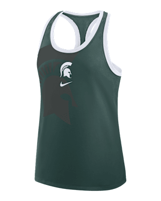 Женские  Michigan State Primetime Shadow Nike College Racerback Tank Top