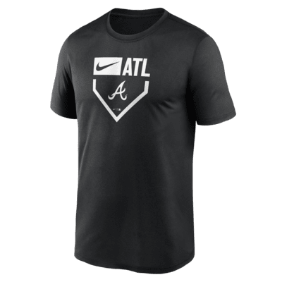 Мужская футболка Atlanta Braves Home Plate Icon Legend