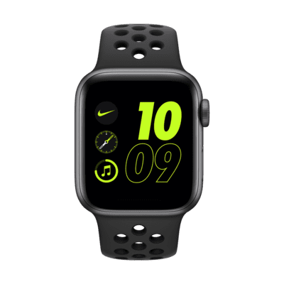 Apple Watch Nike SE (GPS) met sportbandje van Nike — Aluminium kast in Space Gray (40 mm)