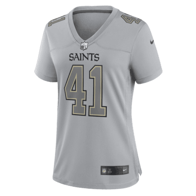 Nike New Orleans Saints No41 Alvin Kamara Anthracite Salute to Service Youth Stitched NFL Limited Therma Long Sleeve Jersey