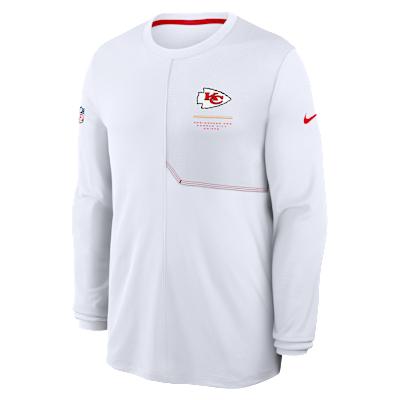 Kansas City Chiefs Sideline Coach Men's Nike Dri-FIT NFL Long-Sleeve Top from Nike - $65