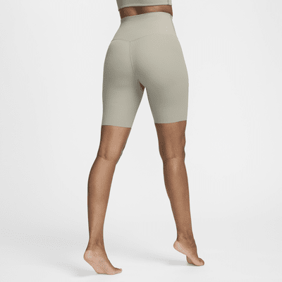 Shorts de ciclismo de tiro alto de 20 cm con soporte suave para mujer Nike Zenvy Rib