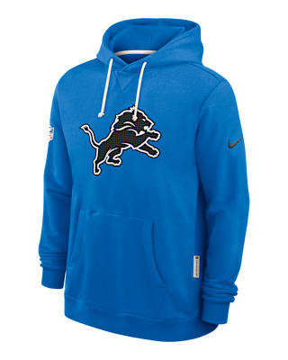 Мужское худи Detroit Lions Initial Home Sideline Nike Dri-FIT NFL Pullover Hoodie