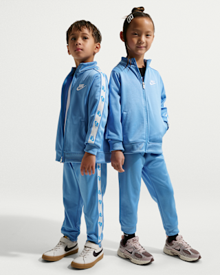 Детские  Nike Dri-FIT Little Kids' 2-Piece Full-Zip Set with Logo Taping