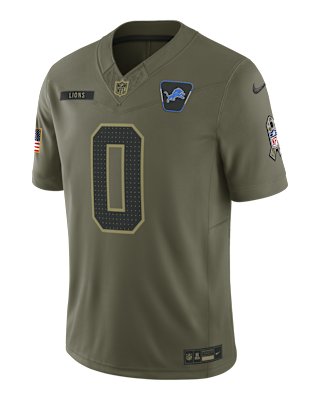 Мужские джерси Jahmyr Gibbs Detroit Lions Salute to Service Nike Dri-FIT NFL Limited Jersey