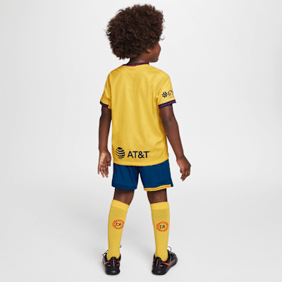 Kit de 3 piezas de fútbol Nike Replica para niños talla pequeña Club América local 2024/25 Stadium