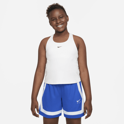 Nike Swoosh Big Kids' (Girls') Dri-FIT Tank Sports Bra (Extended Size ...