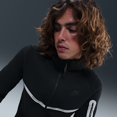 Veste Windrunner en Fleece à zip et motifs réfléchissants Nike Tech pour homme
