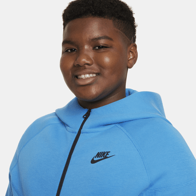 Nike Sportswear Tech Fleece Big Kids' (Boys') Full-Zip Hoodie (Extended Size)