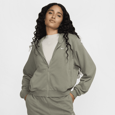 Felpa ampia in French Terry con cappuccio e zip a tutta lunghezza Nike Sportswear Chill Terry – Donna