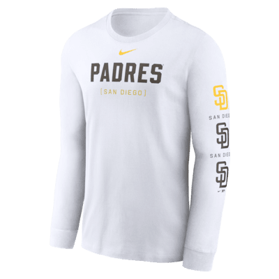 Playera de manga larga Nike de la MLB para hombre San Diego Padres Repeater