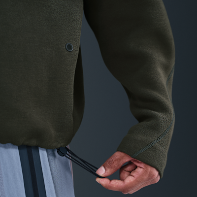 Sudadera de cuello redondo de tejido Fleece con detalles reflejantes para hombre Nike Tech