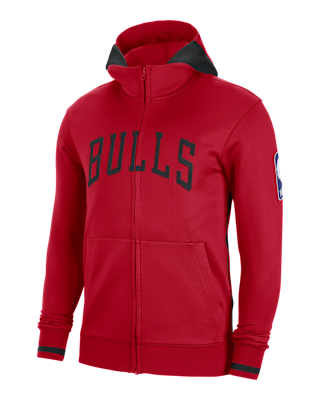 Chicago Bulls Showtime Men's Nike Dri-FIT NBA Full-Zip Hoodie. Nike UK