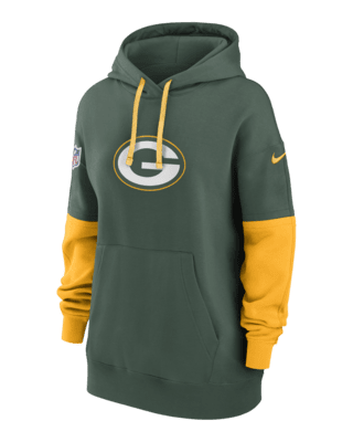 Женское худи Green Bay Packers Sideline Essential Nike NFL Pullover Hoodie