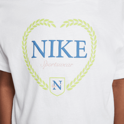 Playera de corte cuadrado Game, Swoosh, Match para niños talla pequeña Nike