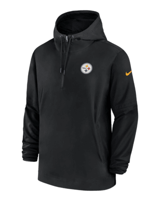 Pittsburgh Steelers Sweatshirt Mens XL Grey Quarter Zip NFL