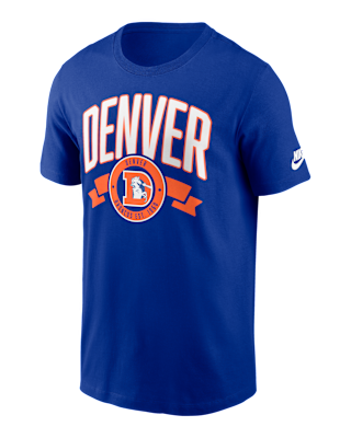 Мужская футболка Denver Broncos Rewind Front And Back Hit Essential Nike NFL