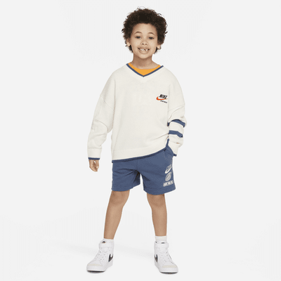 Nike Sportswear "Leave No Trace" French Terry Taping Shorts Little Kids' Shorts