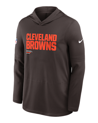 Мужские  Cleveland Browns Pure Fury Sideline Nike Dri-FIT NFL Long-Sleeve Hooded Top