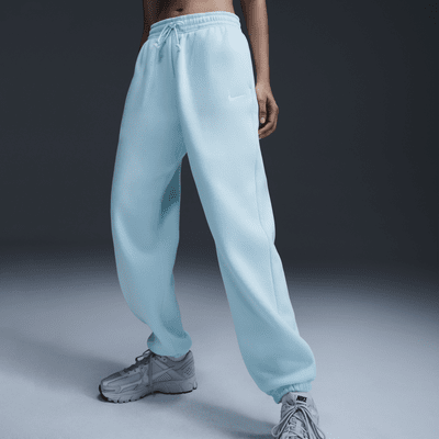 Overdimensionerede Nike Sportswear Phoenix Fleece-sweatpants med høj talje til kvinder