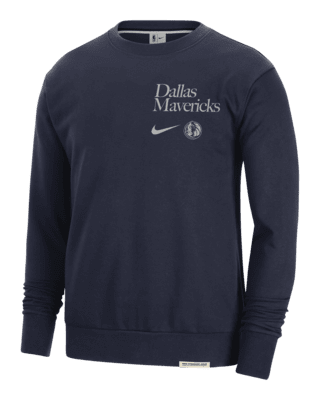 Мужской свитшот Dallas Mavericks Standard Issue Nike Dri-FIT NBA Crew-Neck