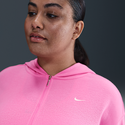 Sudadera con gorro de French Terry holgada de cierre completo para mujer (talla grande) Nike Sportswear Chill Terry