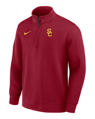 Мужские  USC Coaches Nike Dri-FIT College Long-Sleeve 1/2-Zip Top