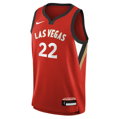 A'ja Wilson Las Vegas Aces 2024 Explorer Edition Big Kids' Nike Dri-FIT WNBA Swingman Jersey