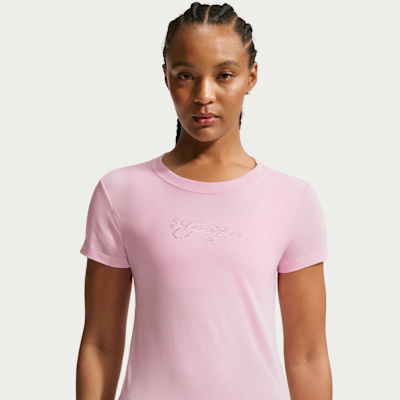 Playera slim cropped para mujer Nike Sportswear Chill Knit