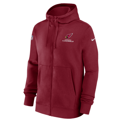 Nike Men's Arizona Cardinals Overlap Club Black Pullover Hoodie