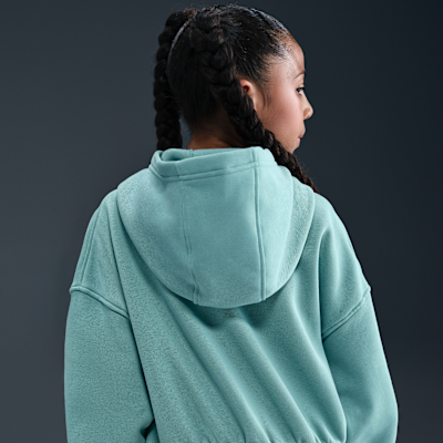 Sudadera con gorro oversized para niña Nike Sportswear Club Fleece