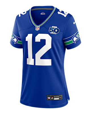 Женские джерси 12s Seattle Seahawks 50th Anniversary Women’s Nike NFL Game Jersey