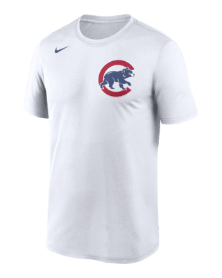 NWT Men's The NIKE Tee CHICAGO CUBS Dri-Fit Ringer T-Shirt Swoosh Logo  *6H
