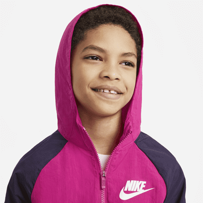 Nike Sportswear Big Kids' Woven Tracksuit. Nike JP