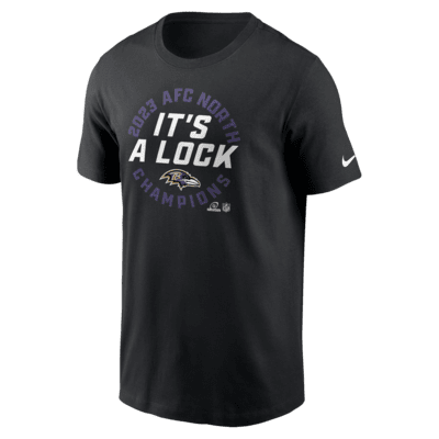 Baltimore Ravens 2023 AFC North Champions Trophy Collection Men's Nike NFL T-Shirt. Nike.com