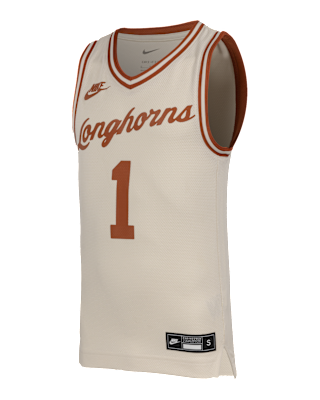 Детские джерси Texas Longhorns Big Kids' Nike Basketball Replica Jersey для баскетбола